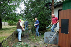 Arbeiten auf dem Vereinsgelände 2007