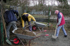 Arbeiten auf dem Vereinsgelände 2008